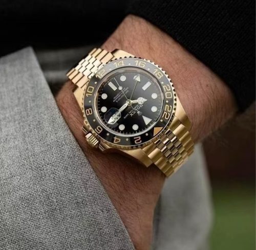 GMT Master II 2023 18k Gold Jubilee Bracelet Super Clone Swiss Replica Watch | 3285 Swiss Movement photo review