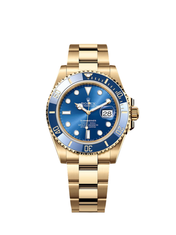 Submariner Blue Dial Super Clone Swiss Replica Watch | 18k Gold | 3235 Swiss Movement
