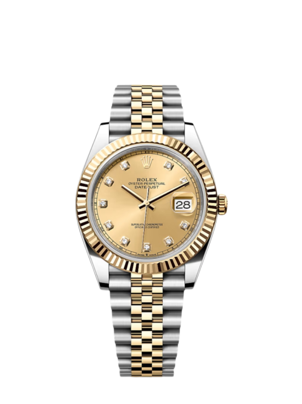 Datejust 41mm Super Clone Swiss Watch | Gold Dial | 3235 Swiss Movement