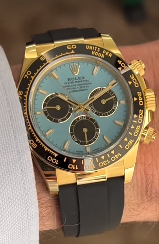 Click to view full screen Daytona Turquoise Super Clone Swiss Replica Watch | 4131 Swiss Movement(NEW) photo review