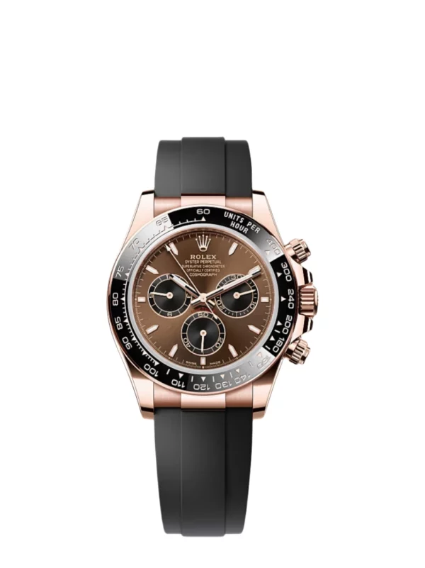 Daytona 18k Everose Gold Super Clone Swiss Replica Watch | Oyster | Bright Chocolate And Black Dial | 4131 Swiss Movement