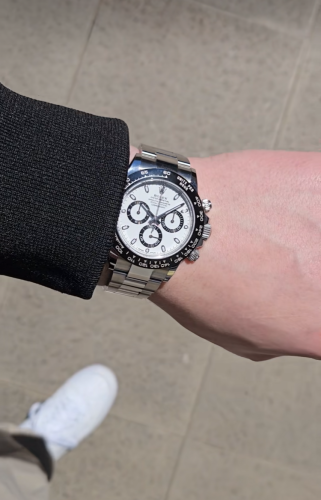 Click to view full screen Daytona Panda New 2024 Super Clone Swiss Replica Watch | 4131 Swiss Movement photo review